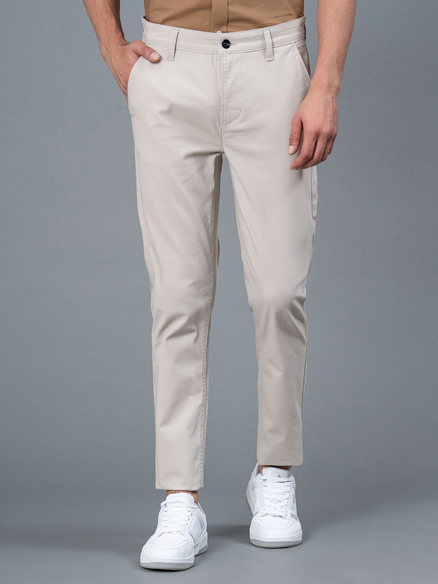 RED TAPE Skinny Fit Men White Trousers