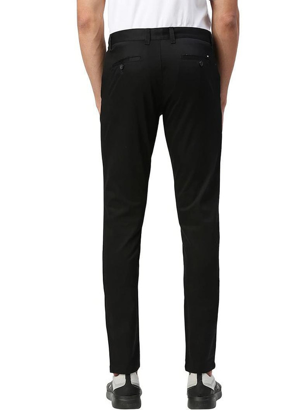 BASICS Tapered Men Black Trousers