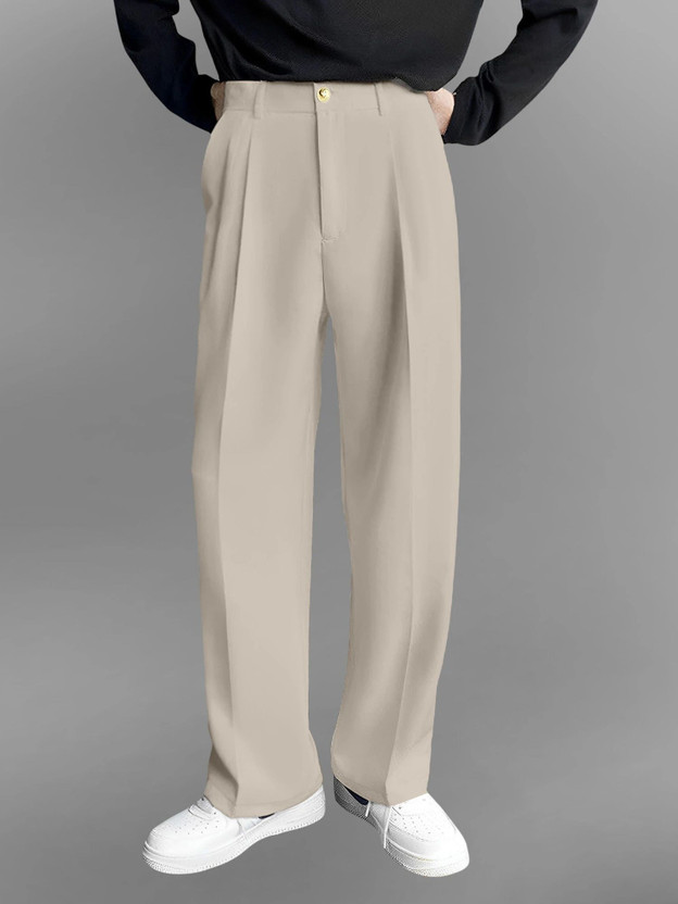 FTX FTX Relaxed Men Beige Trousers - Flipkart Deal