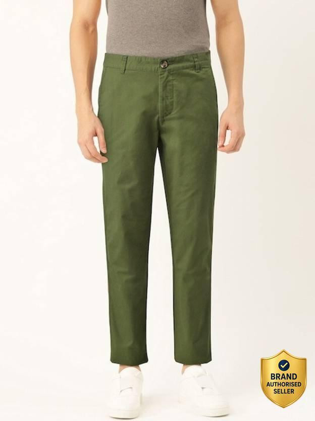 United Colors of Benetton Slim Fit Men Green Trousers