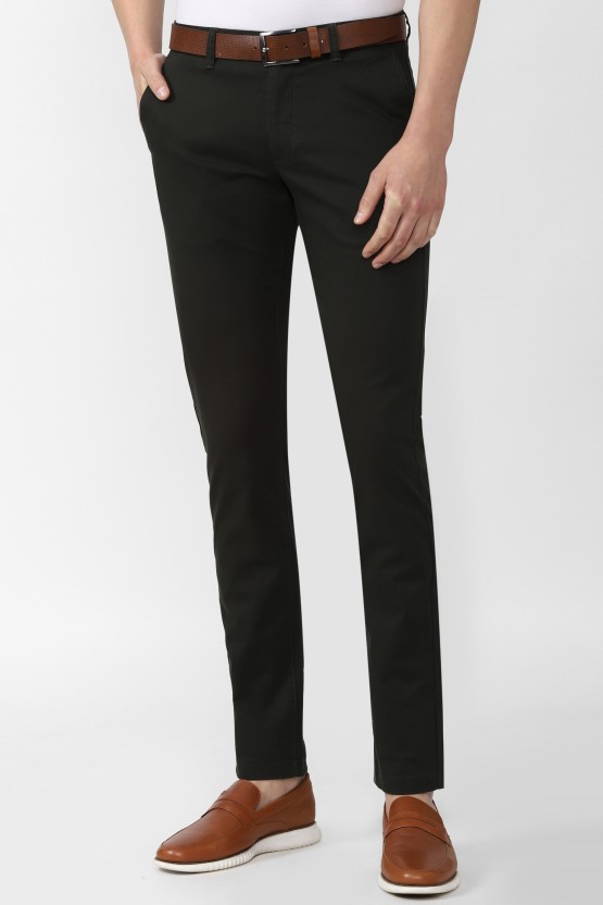 VAN HEUSEN Tapered Men Black Trousers  Buy VAN HEUSEN Tapered Men Black  Trousers Online at Best Prices in India  Flipkartcom