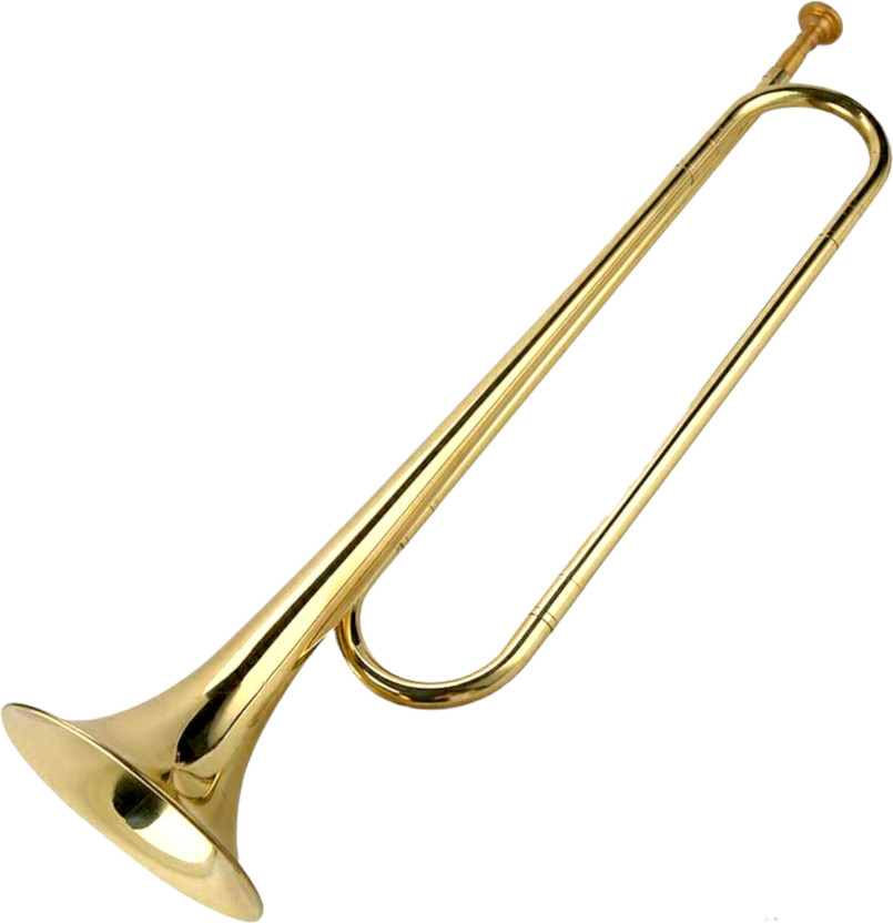 Battle Beast BB bugle trumpet Trumpet for kids and beginner adults premium quality with mouthpiece Bass Trumpet(Golden polish)