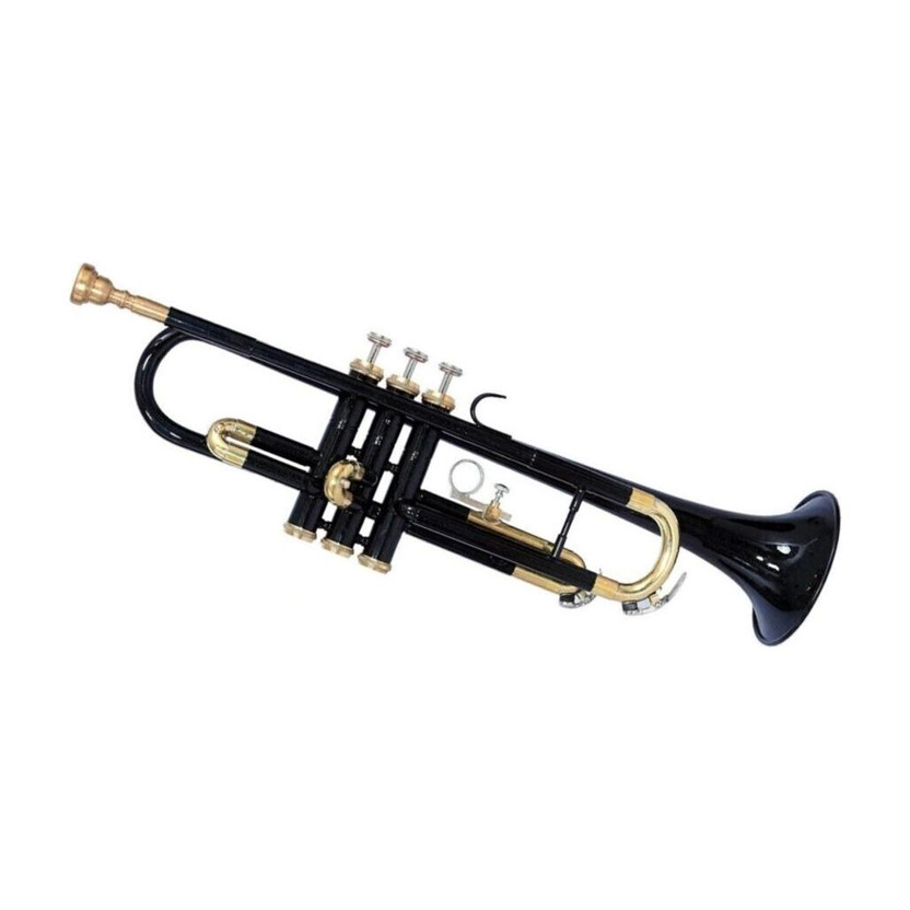 Rmze Standard TRUM-259 Black Bb Trumpet for Beginner or Advanced- Musical instrument Black Bb Trumpet(Lacquer)