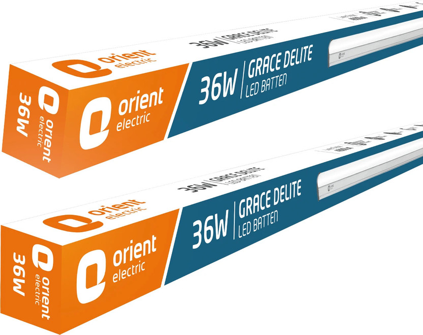 Orient Electric Grace Delite Mushroom 36W Batten, Highly Efficient & Surge Protection 36 W 110 cm Tube Light(White, Pack of 2)