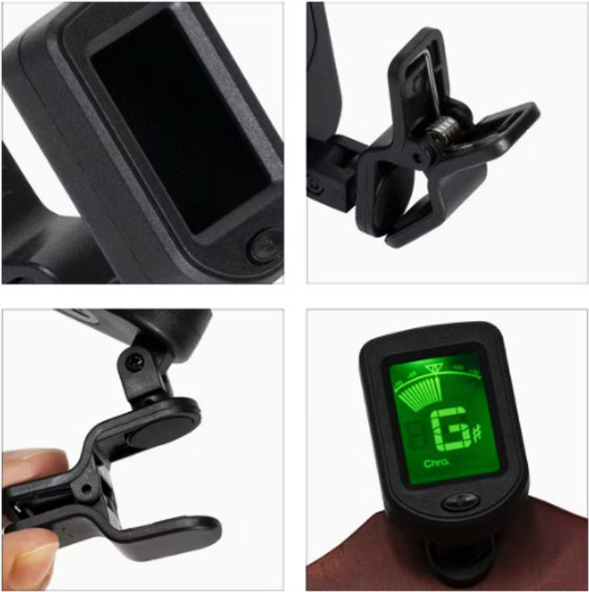 FEELFINGER CLIPTUNER-01 Automatic Digital Tuner(Chromatic: Yes, Black)