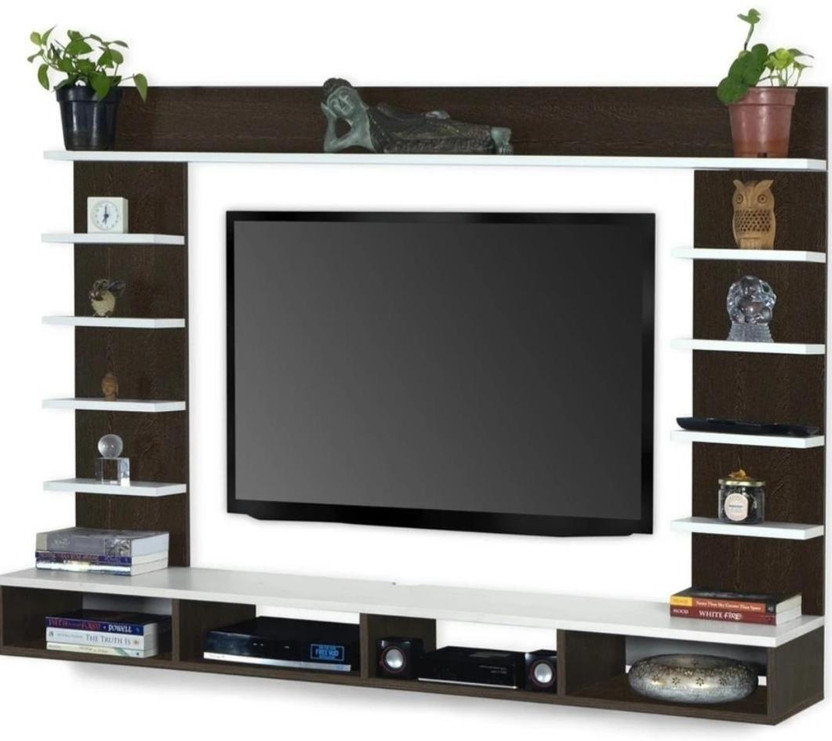 sss craft Engineered Wood TV Entertainment Unit(Finish Color - Brown White, DIY(Do-It-Yourself))