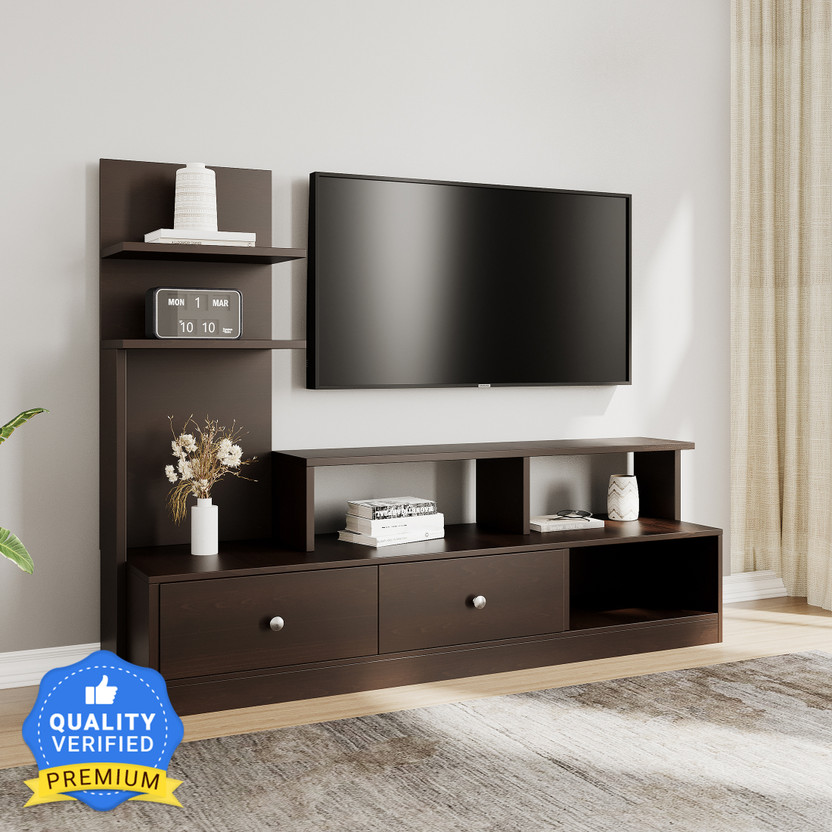 Nilkamal Aroy Engineered Wood TV Entertainment Unit(Finish Color - Wenge, Knock Down)