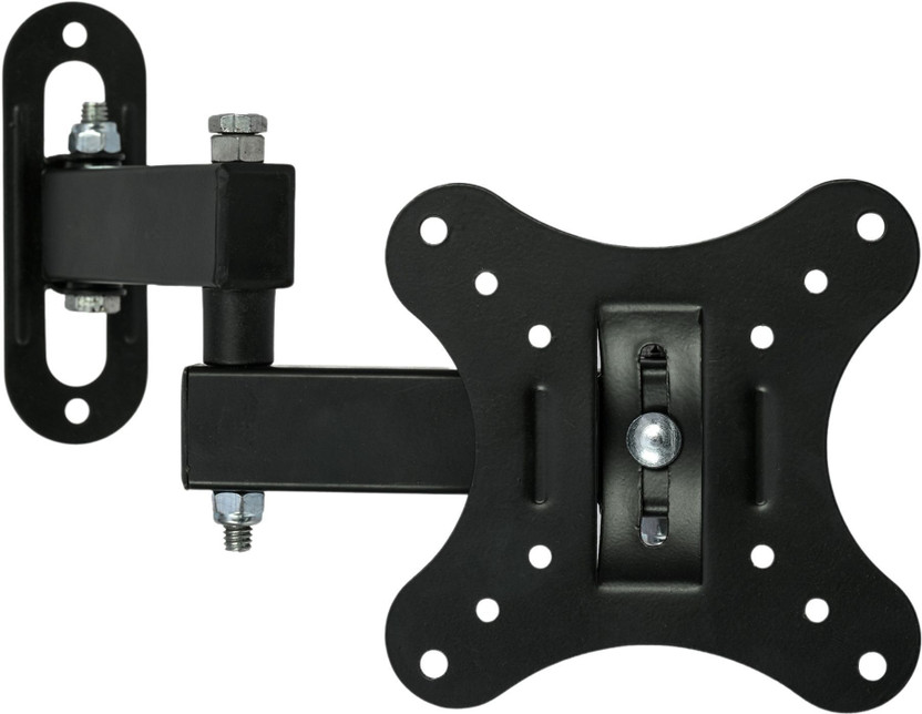 RISSACHI Heavy Duty TV Stand Wall Mount for 12″–27″ LED | Full Motion Swivel & Tilt Full Motion TV Mount