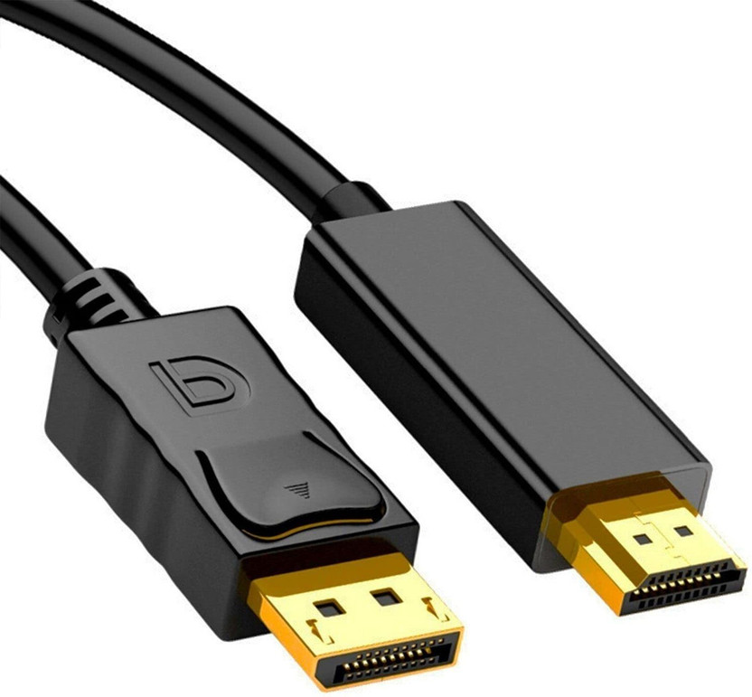 OG X NEXSA  TV-out Cable TV-out Cable HDMI Cable 1.8m DisplayPort to HDMI Cable(Black, For Computer, 1.8 m)