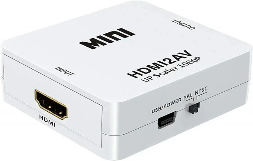 TrustEdge  TV-out Cable HDMI to AV HDMI to RCA HDMI to 3RCA AV CVBS Composite Video Audio Converter(White, For TV)