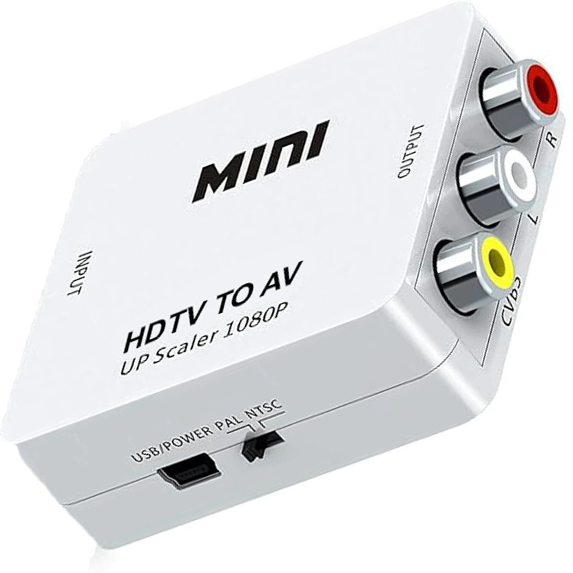 TrustEdge  TV-out Cable HDMI to AV HDMI to RCA HDMI to 3RCA CVBS AV Composite Video Audio Converter(White, For TV)