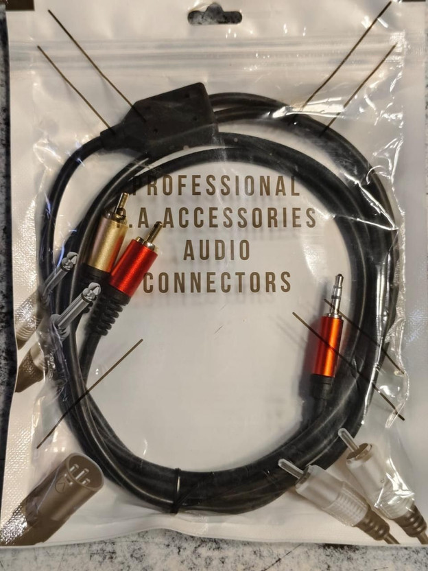BALRAMA  TV-out Cable 3.5mm Male to Male Audio Cable for Stereo Sound in Car, Phone, or Speaker(Black, For TV, 1.5 m)