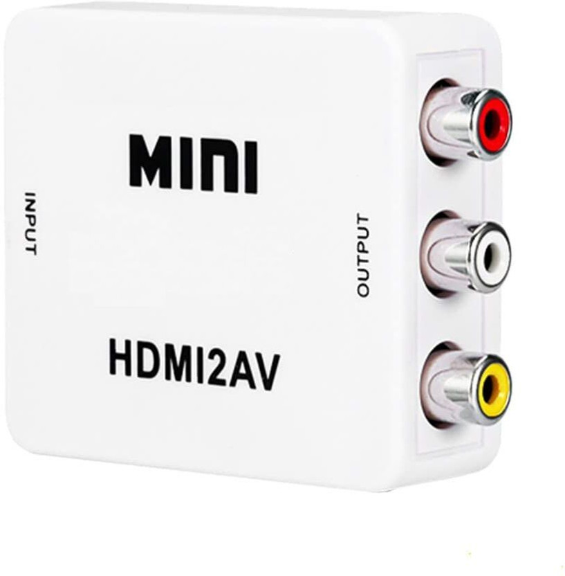 RAJ MOBILE AND ELECTRIC  TV-out Cable HDMI2AV_08_RMAE(White, For TV)