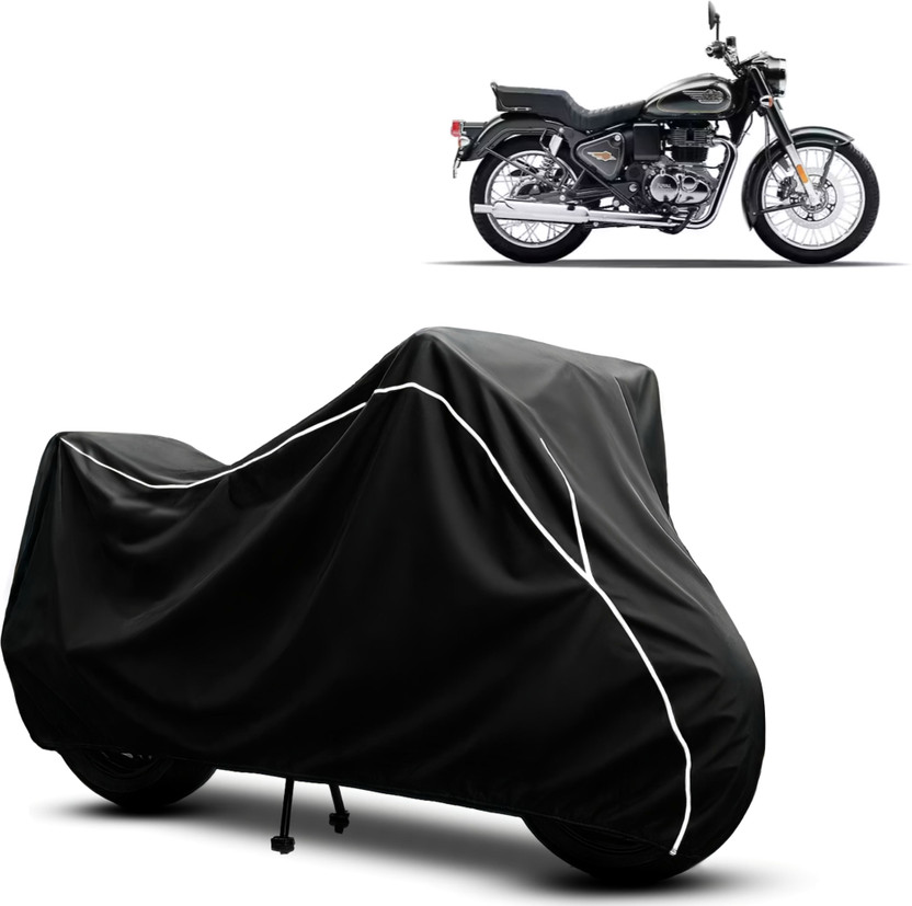 AUCTIMO Two Wheeler Cover for Royal Enfield(Bullet 350, Multicolor)