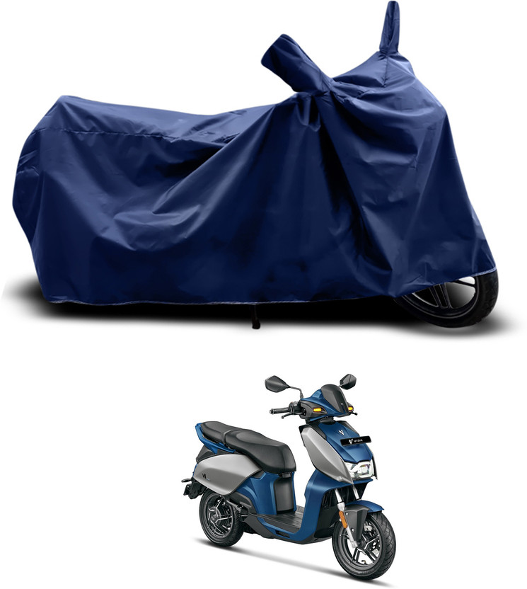 GOSHIV-car and bike accessories Waterproof Two Wheeler Cover for Hero(Motocorp Electric Scooter, Blue)