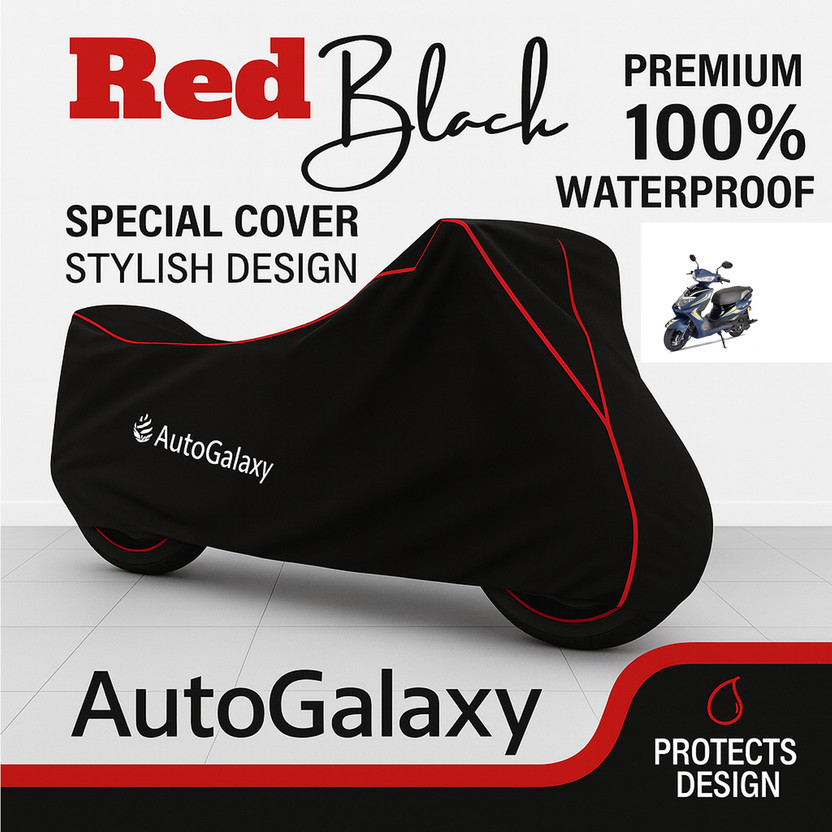 AutoGalaxy Waterproof Two Wheeler Cover for PURE EV(Black)