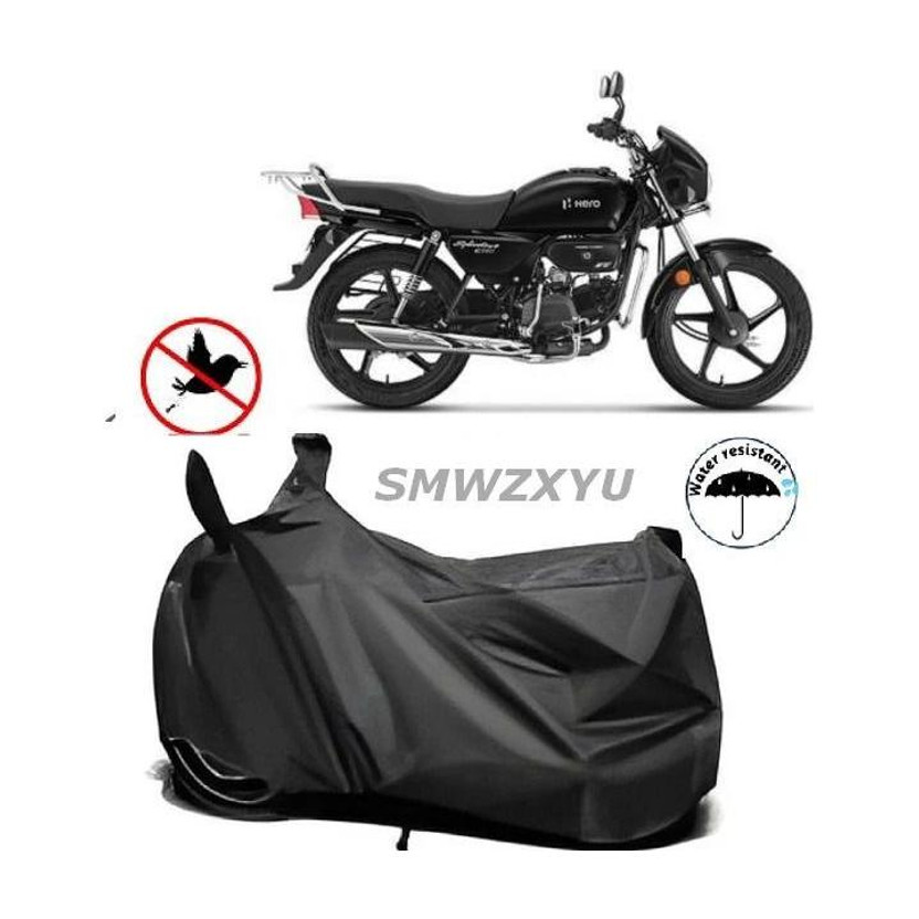 MWBB Waterproof Two Wheeler Cover for Hero(Black)