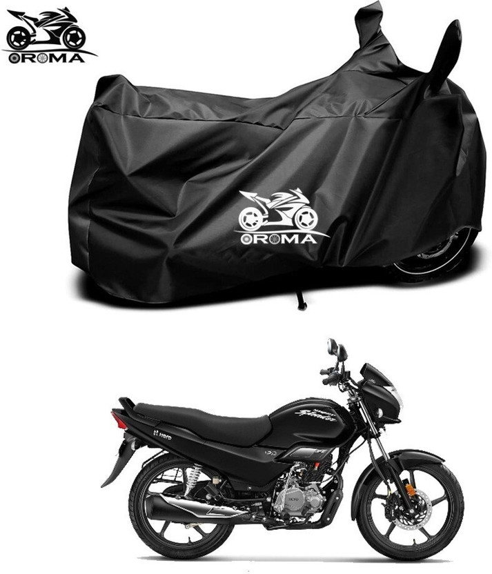 Oroma Waterproof Two Wheeler Cover for Hero(Super Splendor, Black)