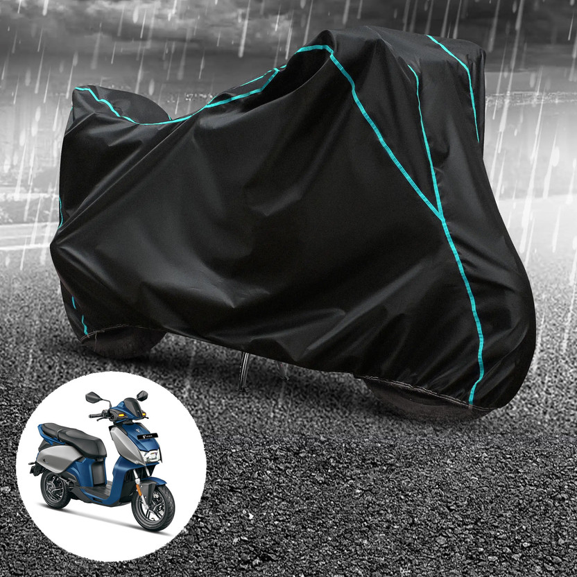 GOSHIV-car and bike accessories Waterproof Two Wheeler Cover for Hero(Motocorp Electric Scooter, Black)