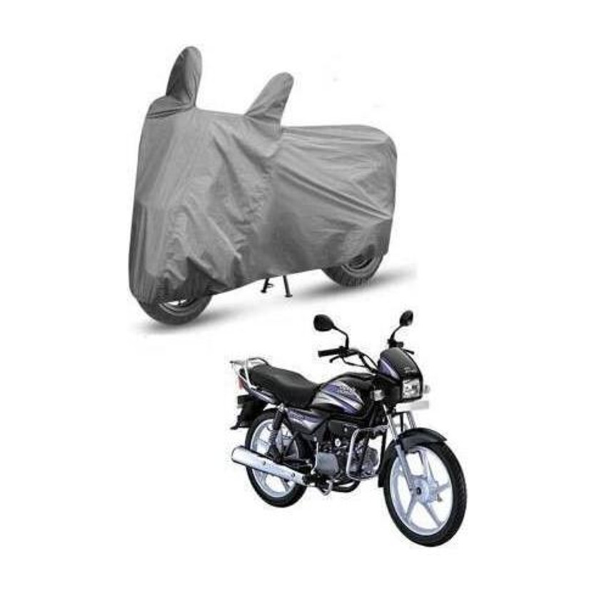 Exciting collections Waterproof Two Wheeler Cover for Hero(Splendor, Grey)