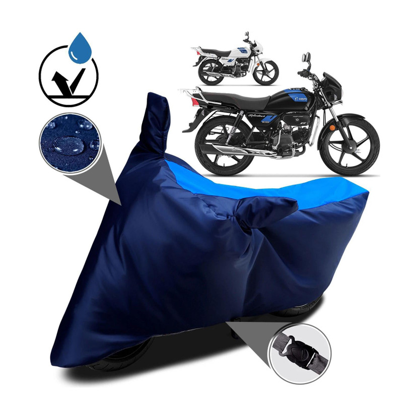 MWBB Waterproof Two Wheeler Cover for Hero(Splendor Plus, Multicolor)