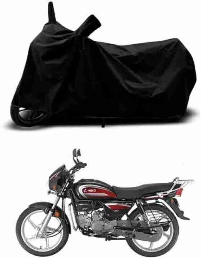 Trendymart Waterproof Two Wheeler Cover for Hero(Splendor, Black)