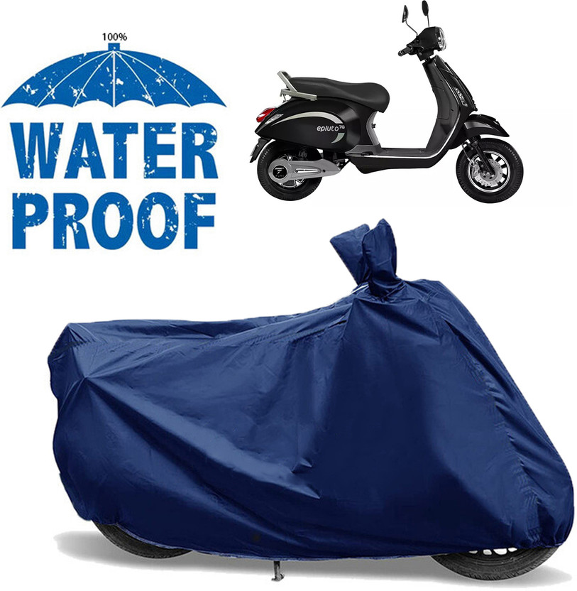 OliverX Waterproof Two Wheeler Cover for PURE EV(Blue)