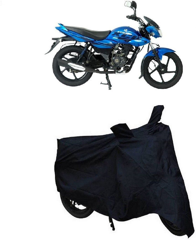 GDTRADERS Two Wheeler Cover for Bajaj(XCD 125cc, Black)