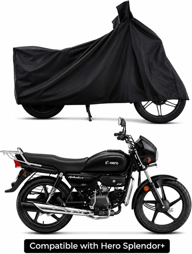 OXYFLY Waterproof Two Wheeler Cover for Hero(Splendor, Black)