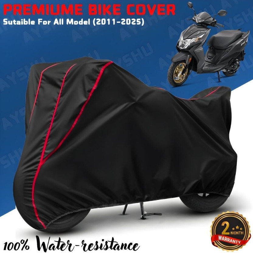 AYSHU AYSHU Waterproof Two Wheeler Cover for Honda(Dio, Black, Red) - Flipkart Deal