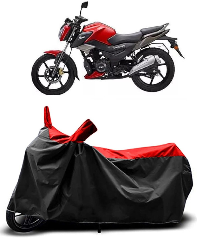 KEDIT Two Wheeler Cover for Universal For Bike(Raider, Red, Black)