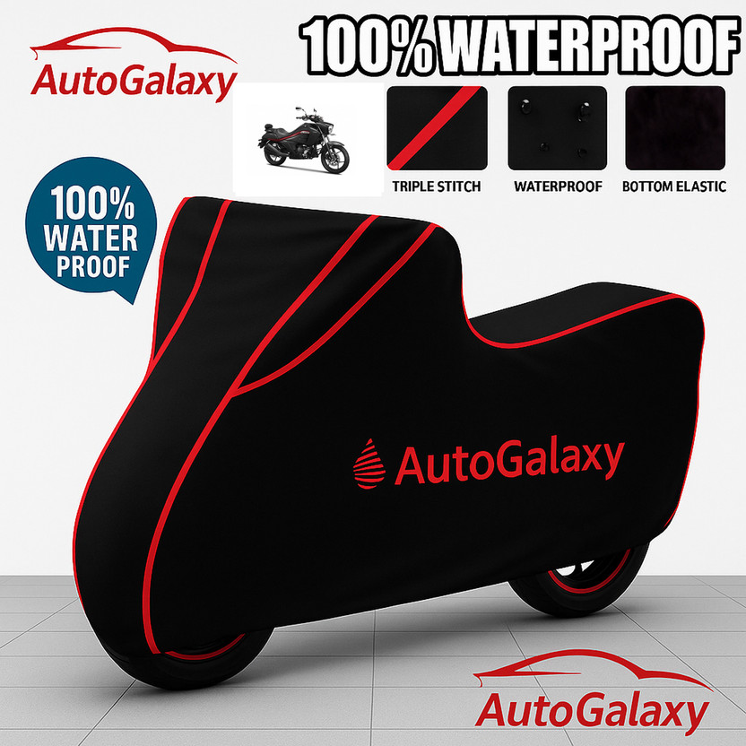 AutoGalaxy Waterproof Two Wheeler Cover for TVS(Intruder, Black)