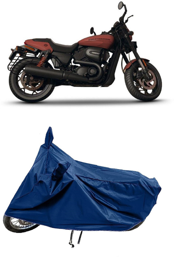SPECTUS Two Wheeler Cover for Harley Davidson(Street Rod, Blue)