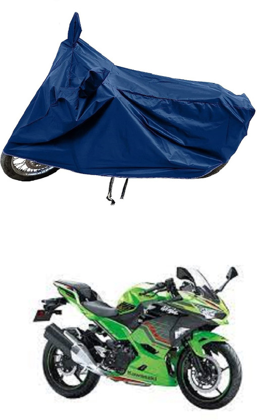 SPECTUS Two Wheeler Cover for Kawasaki(Ninja 400 BS6, Blue)