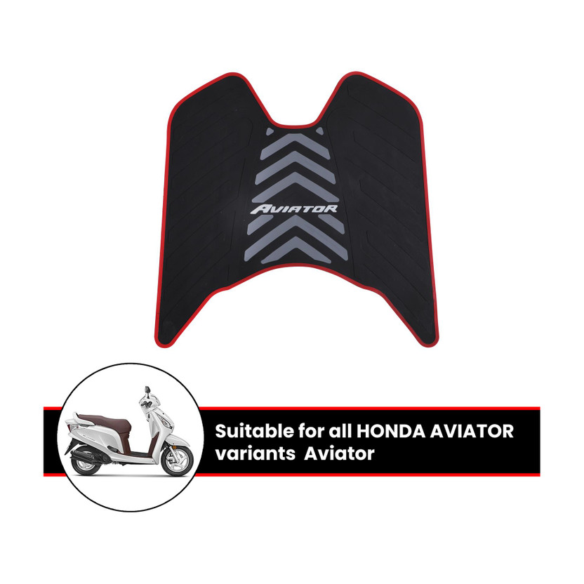 Grandbiker Anti Skid Two Wheeler Scooter Foot Mat/Floor Mat Honda Aviator Two Wheeler Mat
