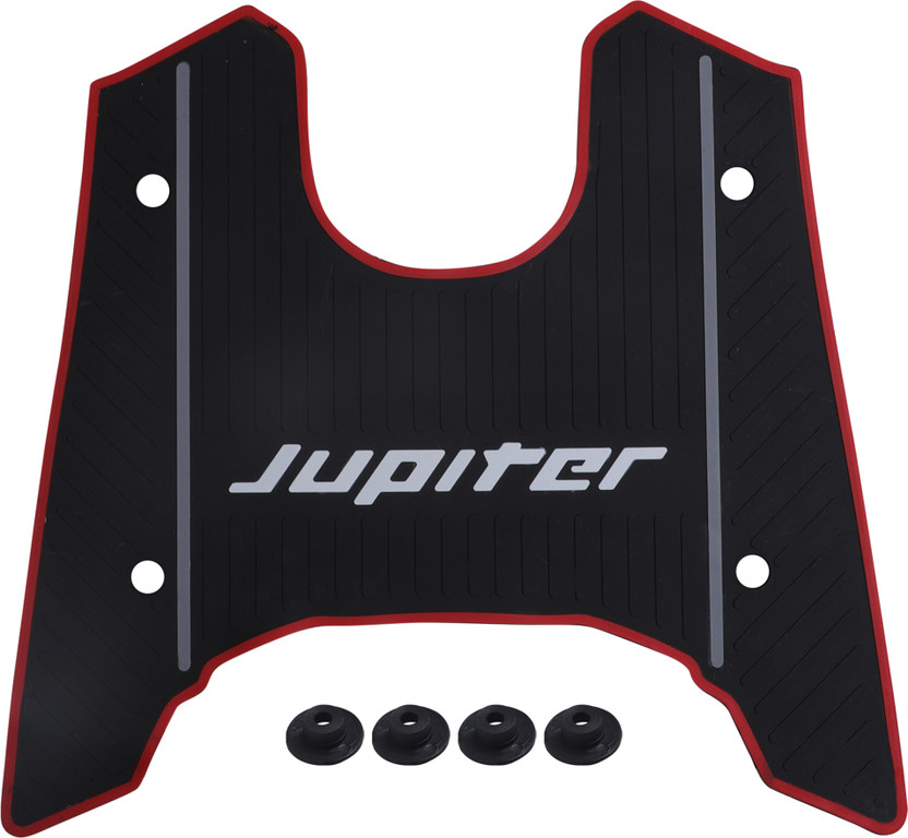 Grandbiker Anti Skid Scooter Rubber Foot Mat/Floor Mat for Jupiter 110 TVS Jupiter Two Wheeler Mat