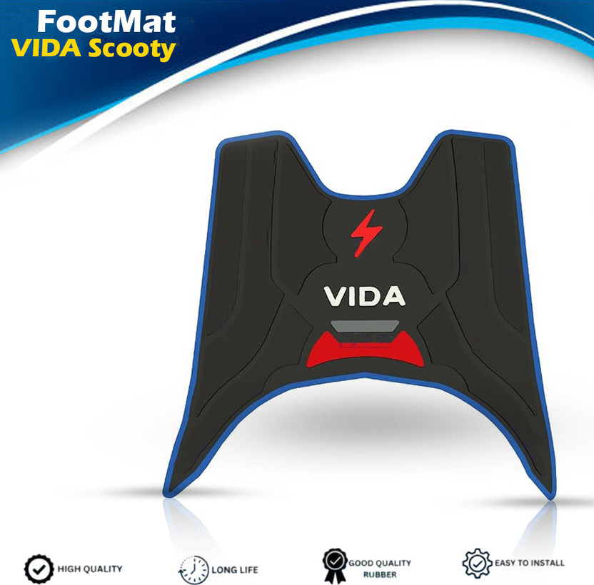 Weyride Scooter Scooty Mat Two Wheeler Floor Foot Mat for Vida Hero Two Wheeler Mat