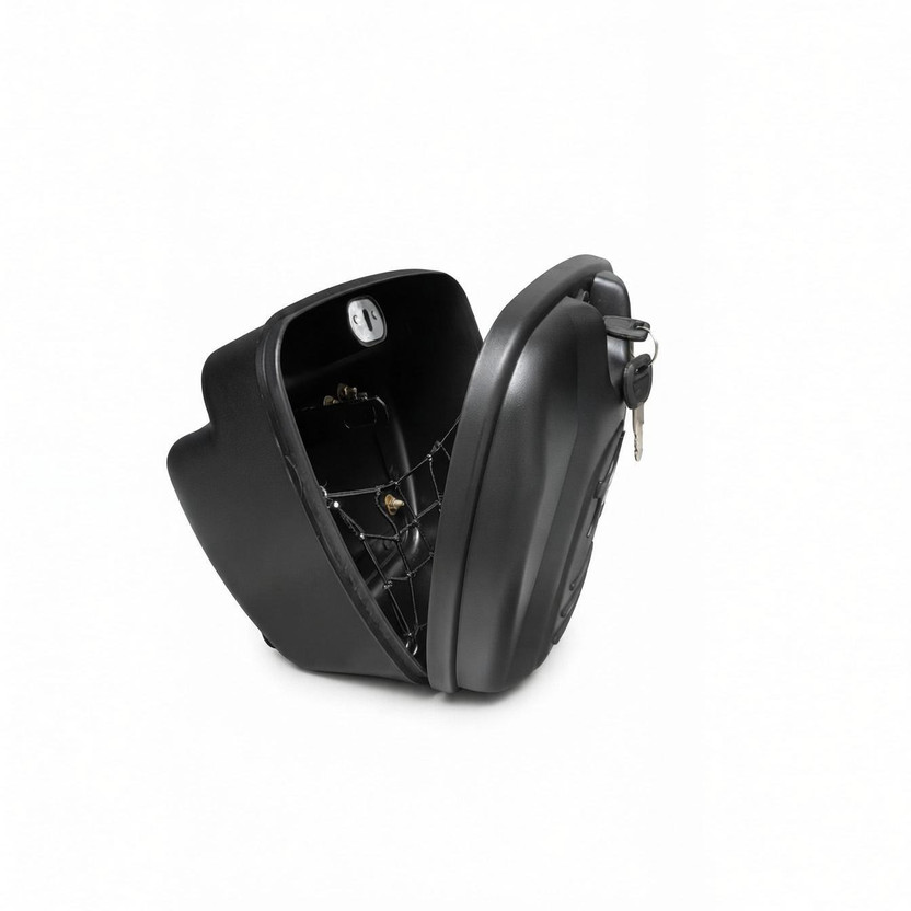 MIKSHU Mikshu Motorcycle Top Box" aur "Bike Storage Box Luggage Box Black Plastic Motorbike Saddlebag(10 L)