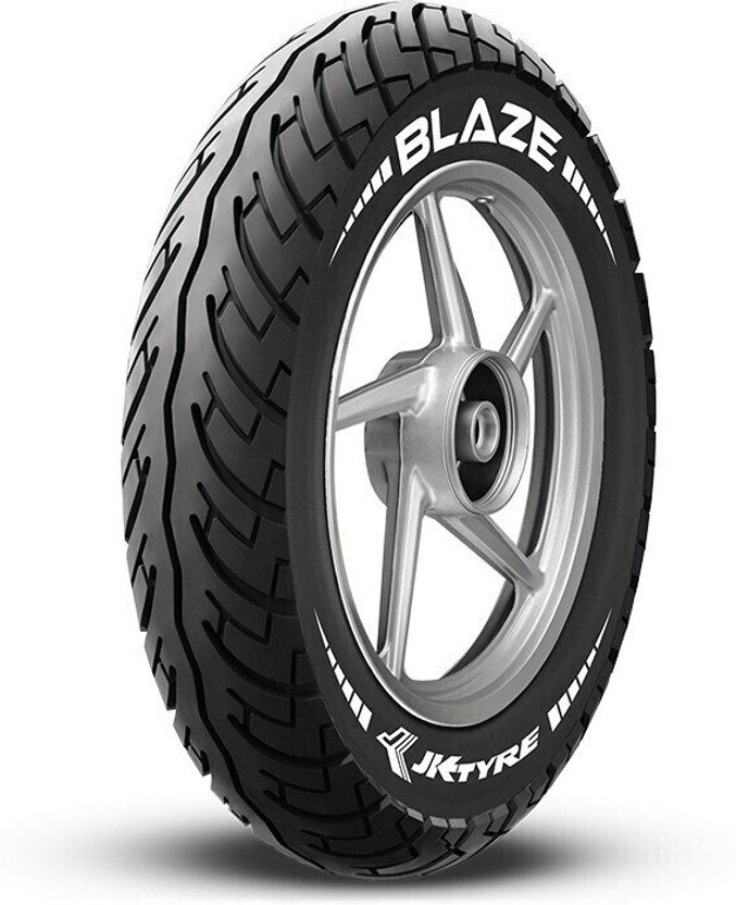 JK TYRE Blaze BA21 90/90-12 Front & Rear Two Wheeler Tyre(Dual Sport, Street, Offroad Knobbies, Tube Less)