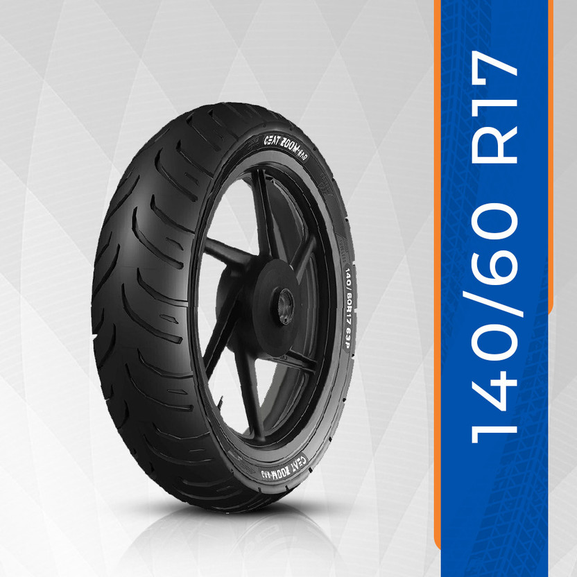 CEAT ZOOM RAD 63P 140/60R17 Rear Two Wheeler Tyre(Street, Tube Less)