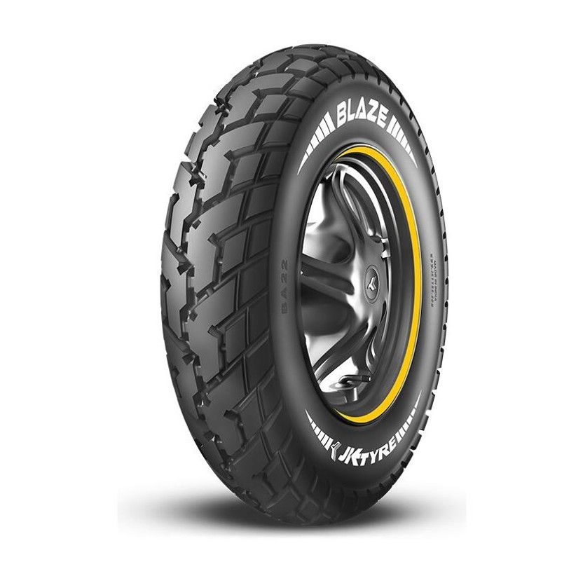JK TYRE 1S15290A12540JA210BLAZE BA21 90/100-10 Front & Rear Two Wheeler Tyre(Dual Sport, Street, Offroad Knobbies, Tube Less)
