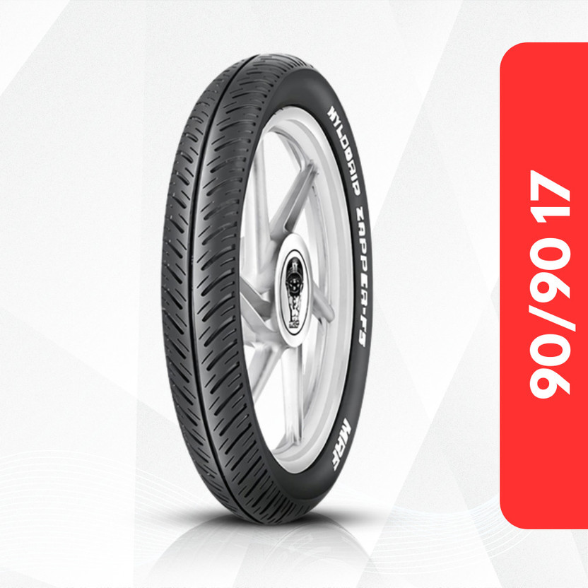 MRF 90/90-17 Zapper FS Tubeless Bike Front Two Wheeler Tyre(Dual Sport, Racing Slicks, Tube Less)