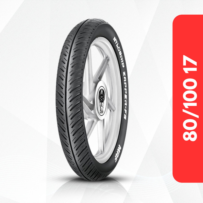 MRF Zapper-FS 80/100-17 46P TUBELESS Front Two Wheeler Tyre(Dual Sport, Tube Less)