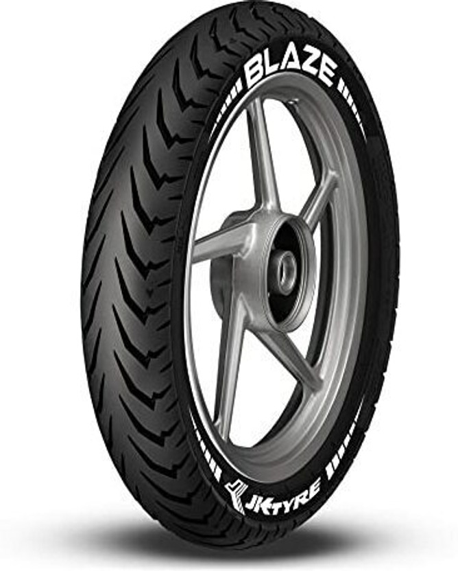 JK TYRE 80/100-18 BLAZE RYDR BF34 TUBELESS BIKE FRONT TYRE Front Two Wheeler Tyre(Racing Slicks, Dual Sport, Offroad Knobbies, Street, Tube Less)