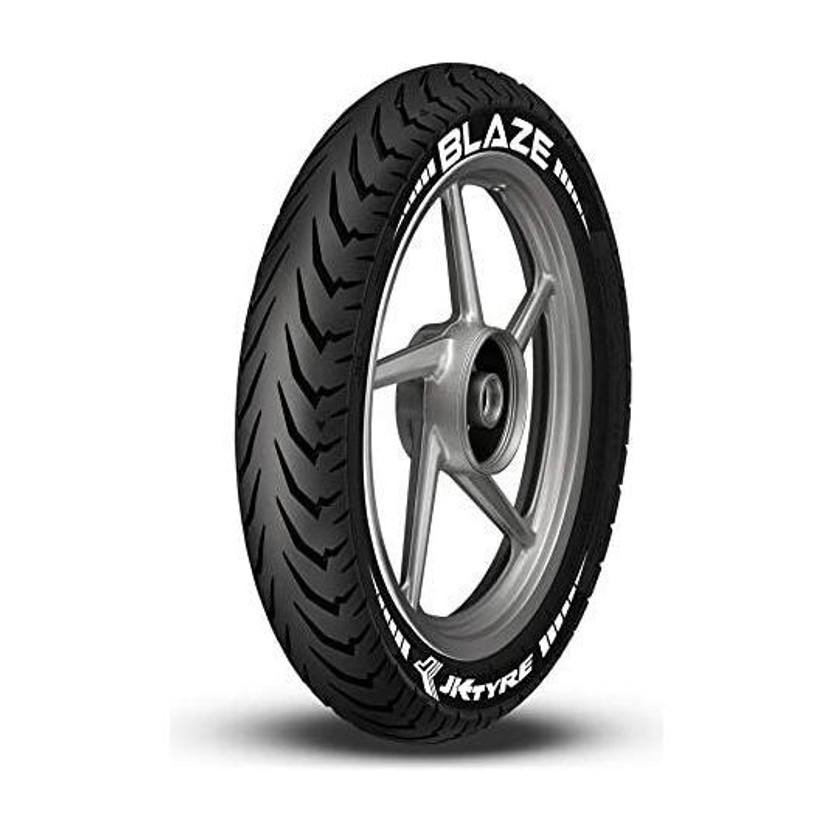 JK TYRE 80/100-18 BLAZE RYDR BF34 TUBELESS BIKE FRONT TYRE Front Two Wheeler Tyre(Racing Slicks, Dual Sport, Offroad Knobbies, Street, Tube Less)
