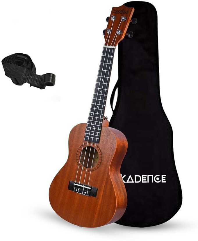 KADENCE Concert Ukulele 23", Cinnamon Brown colour, fluorocarbon strings Concert Ukulele(Overall Length - 58 cm)
