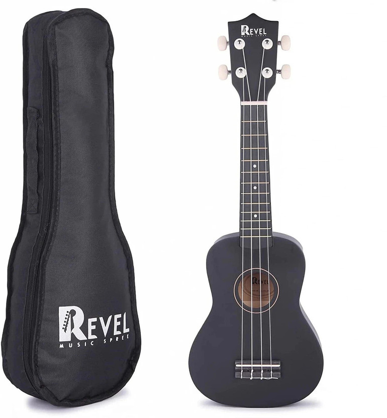 REVEL RVL-UK21-BK Soprano Ukulele(Overall Length - 62 cm)