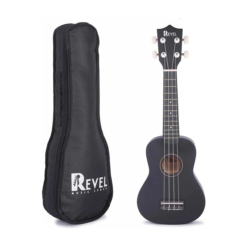 REVEL RVL-UK21-BK Soprano Ukulele(Overall Length - 62 cm)