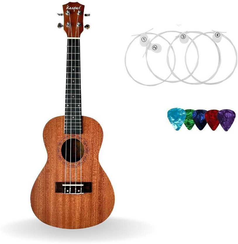 Mocking Bird 24Inch Concert Size Ukulele with Ukulele String For Professional Beginners Kids Concert Ukulele(Overall Length - 60.96 cm)