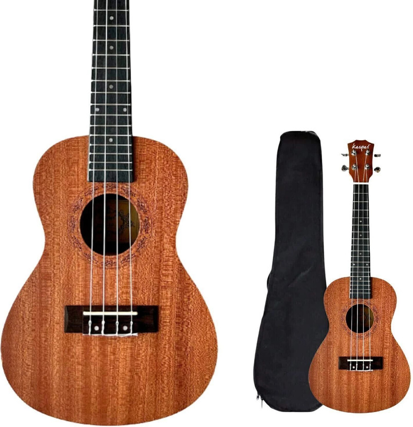 Mocking Bird 24Inch Ukulele Guitar Mahogony Wood Ukulele With Carrying Bag For Beginners Kids Concert Ukulele(Overall Length - 60.96 cm)